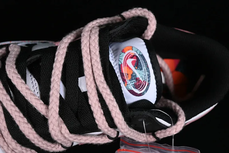 All Categories Nk SB Dunk Series Nk SB Dunk Low Low-top Sneakers Nk Dunk Low "Multi-Color Swoosh" Rose Heart Soft Mist Pink Cloth Patch SB Strap Low-top Casual Sneakers FD4623-131